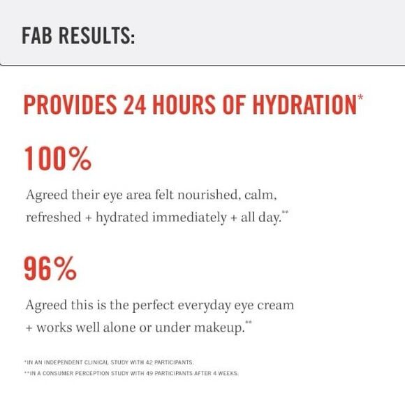 NIB FAB First Aid Beauty Hydrating Eye Cream with Hyaluronic Acid Sensitive Skin - Picture 4 of 11